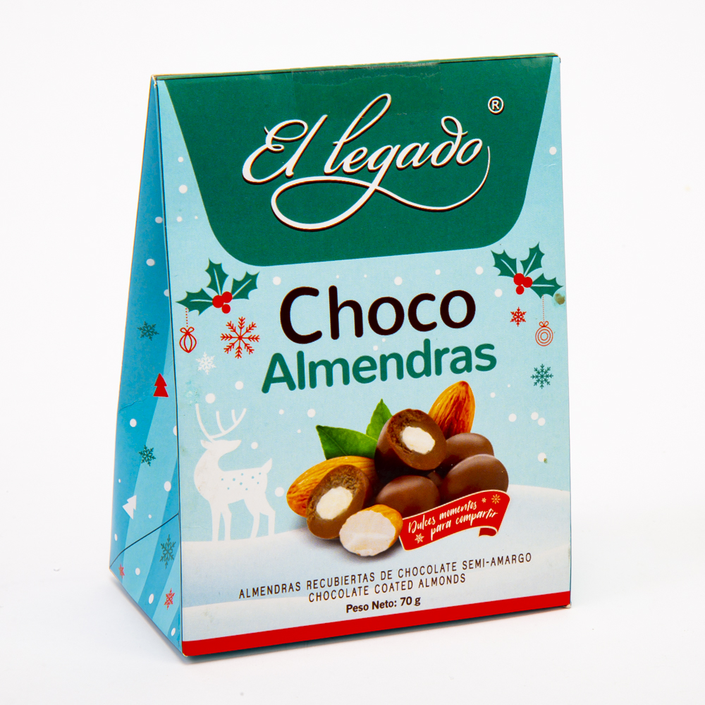 Chocolate El Legado choco almendras 70g