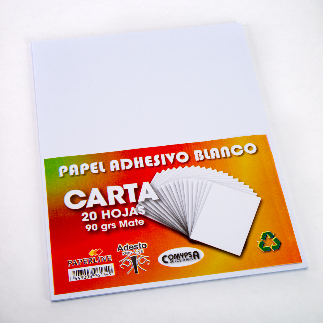 Papel Adhesivo Blanco Carta 20H