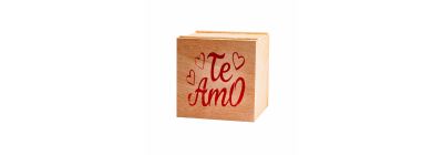 Caja madera te amo 20x20