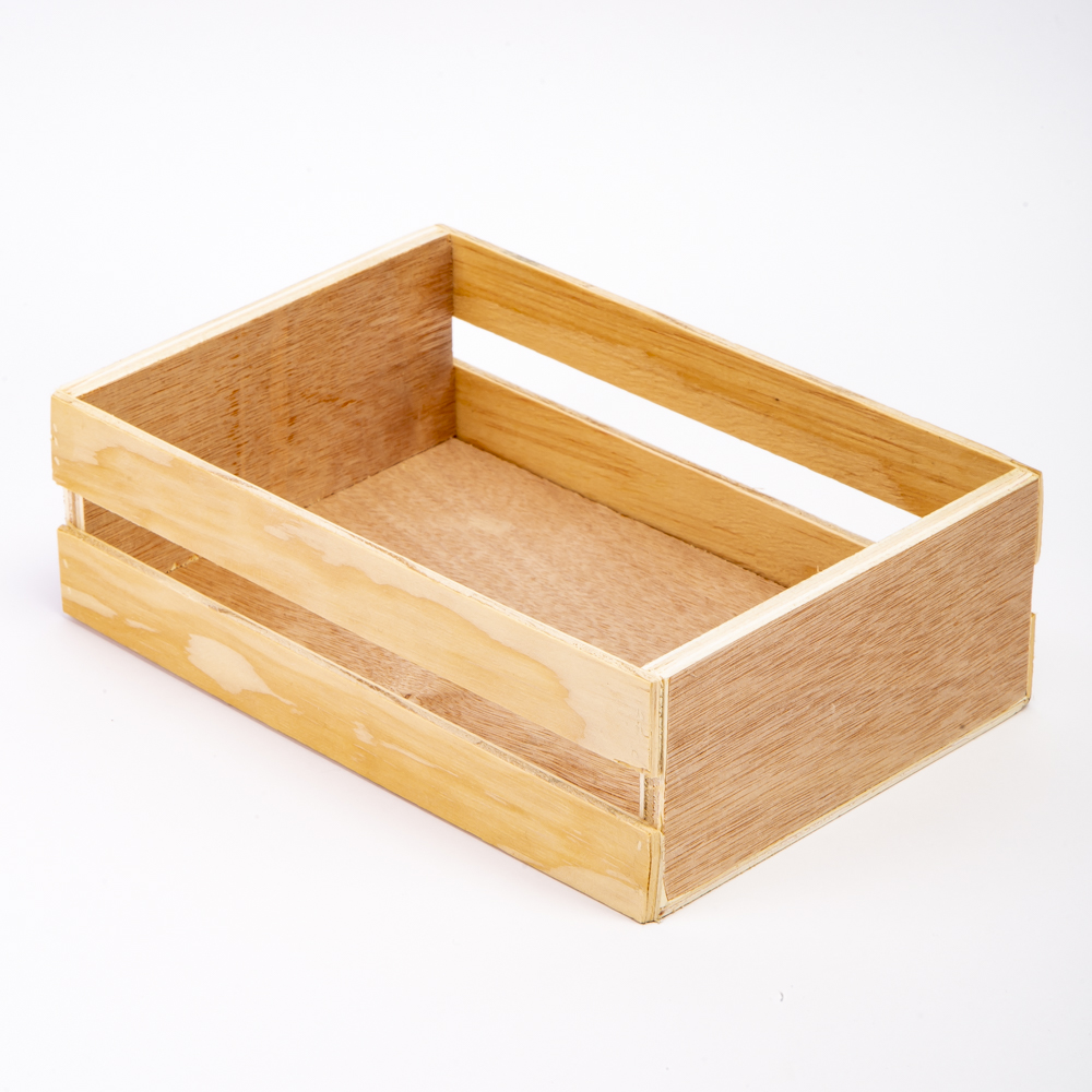 Caja madera tipo rejas abierta #2 7x23.5x16