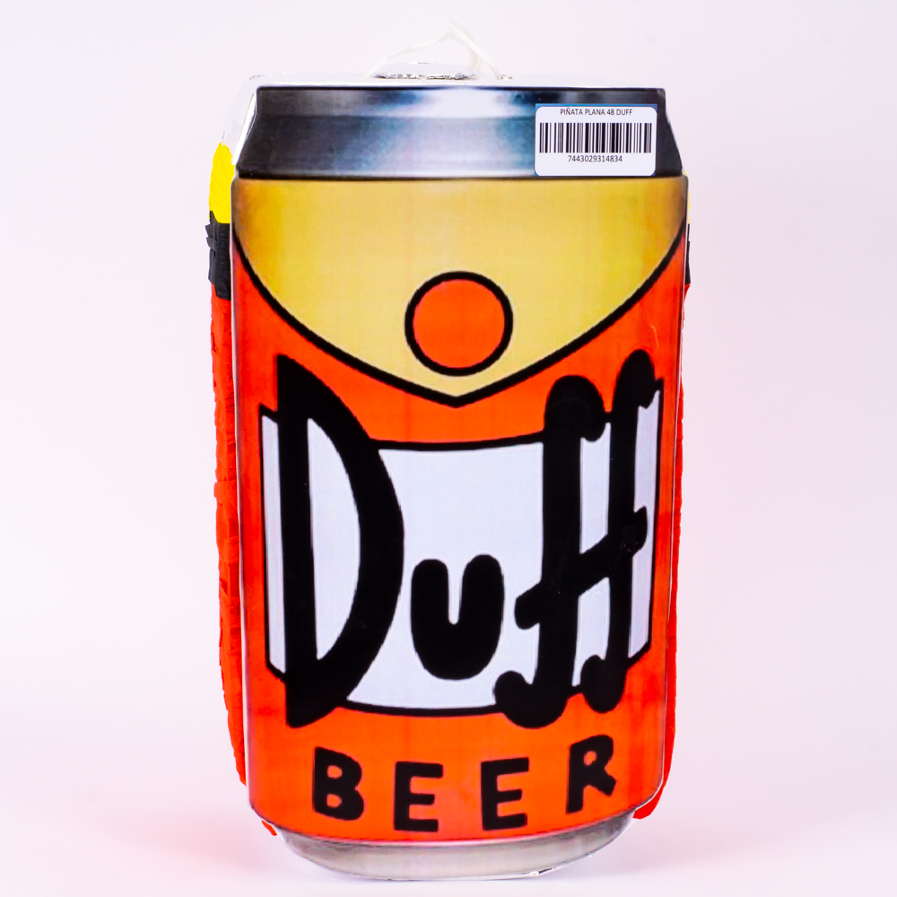 Piñata lata plana 48cm duff