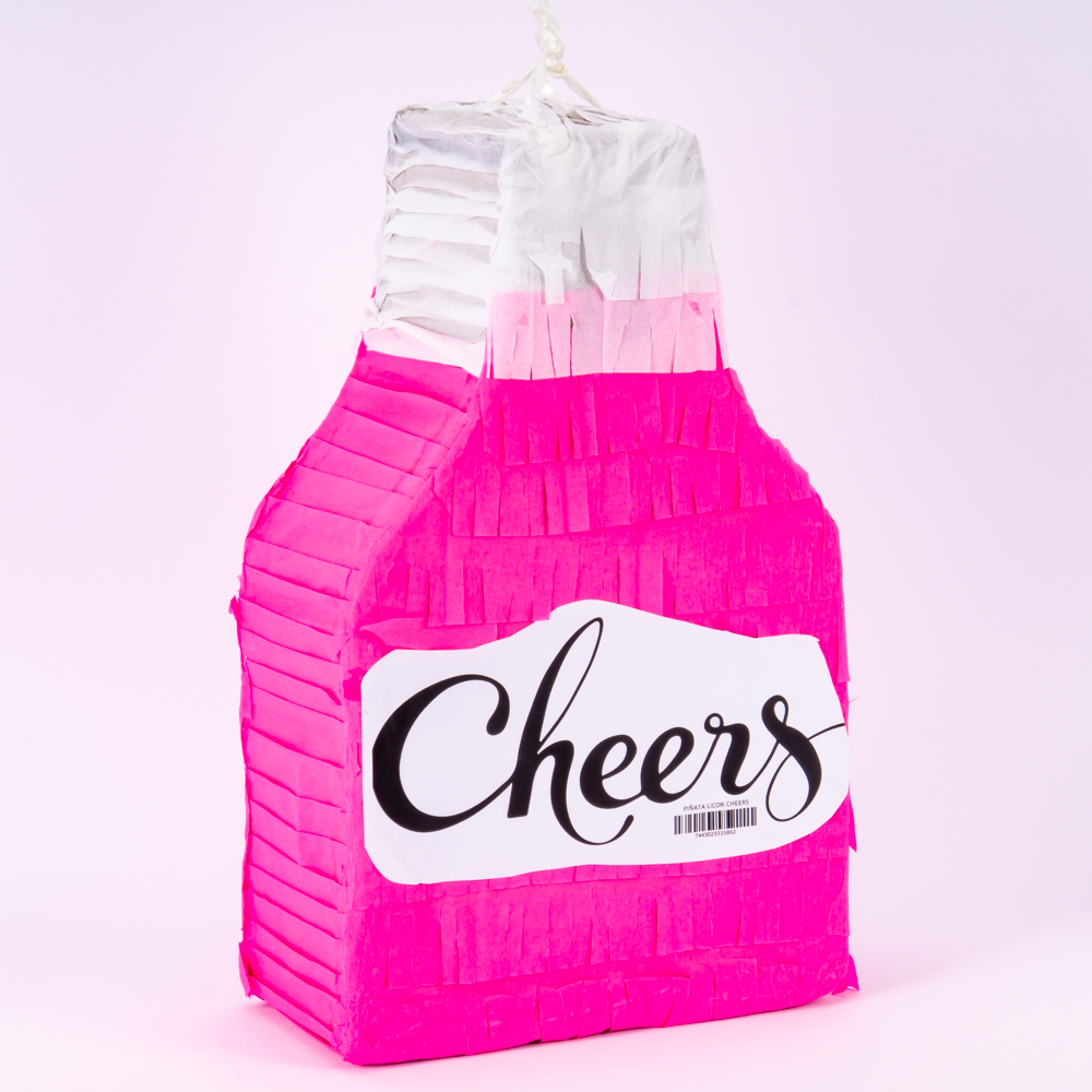 Piñata figura botella licor cheers 40cm