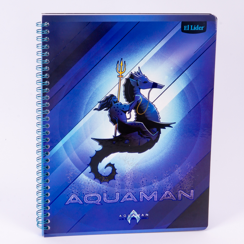 Cuaderno grande 100h AquaMan espiral Surtido por estilo