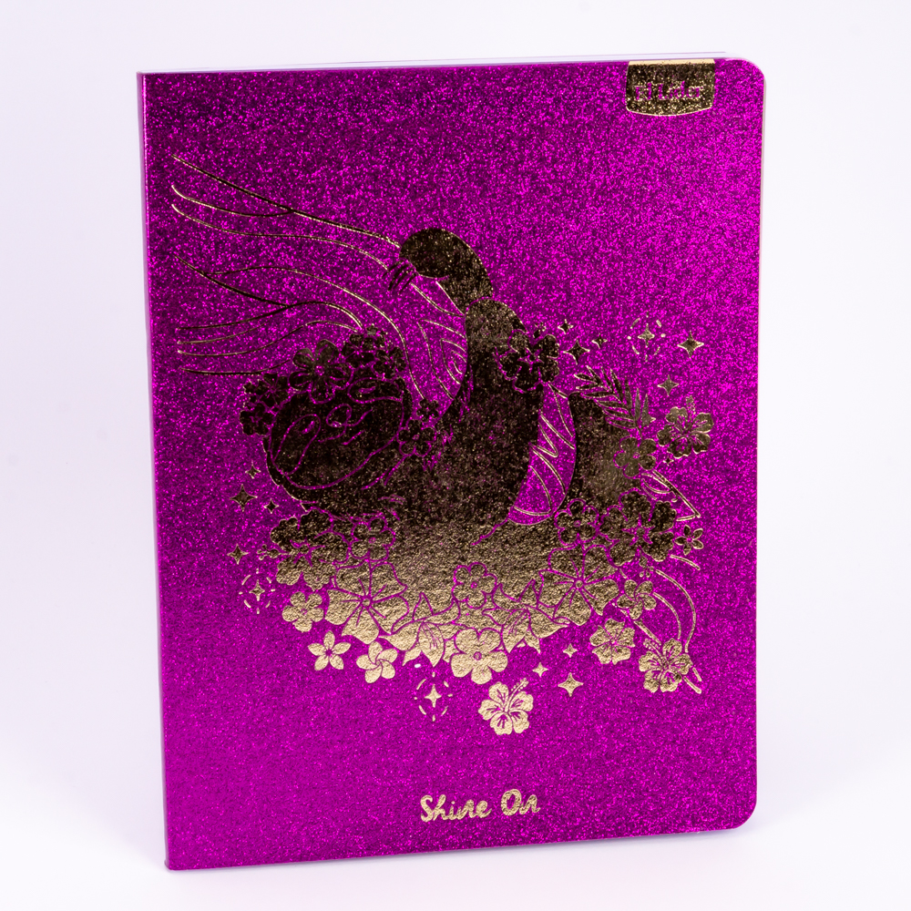 Cuaderno grande 100h shine on glitter cosido Surtido por estilo