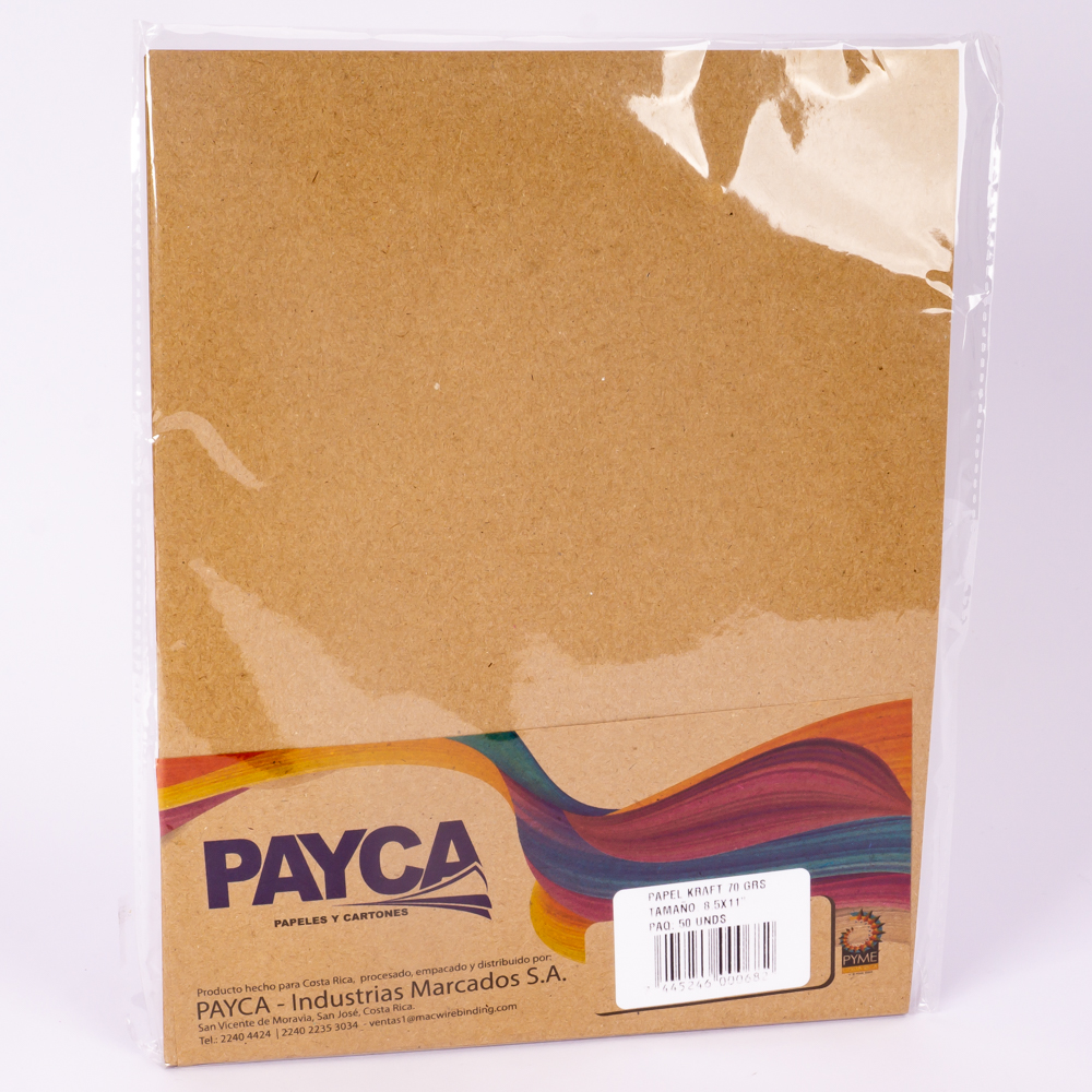 Papel Payca carta kraft 50 unidades