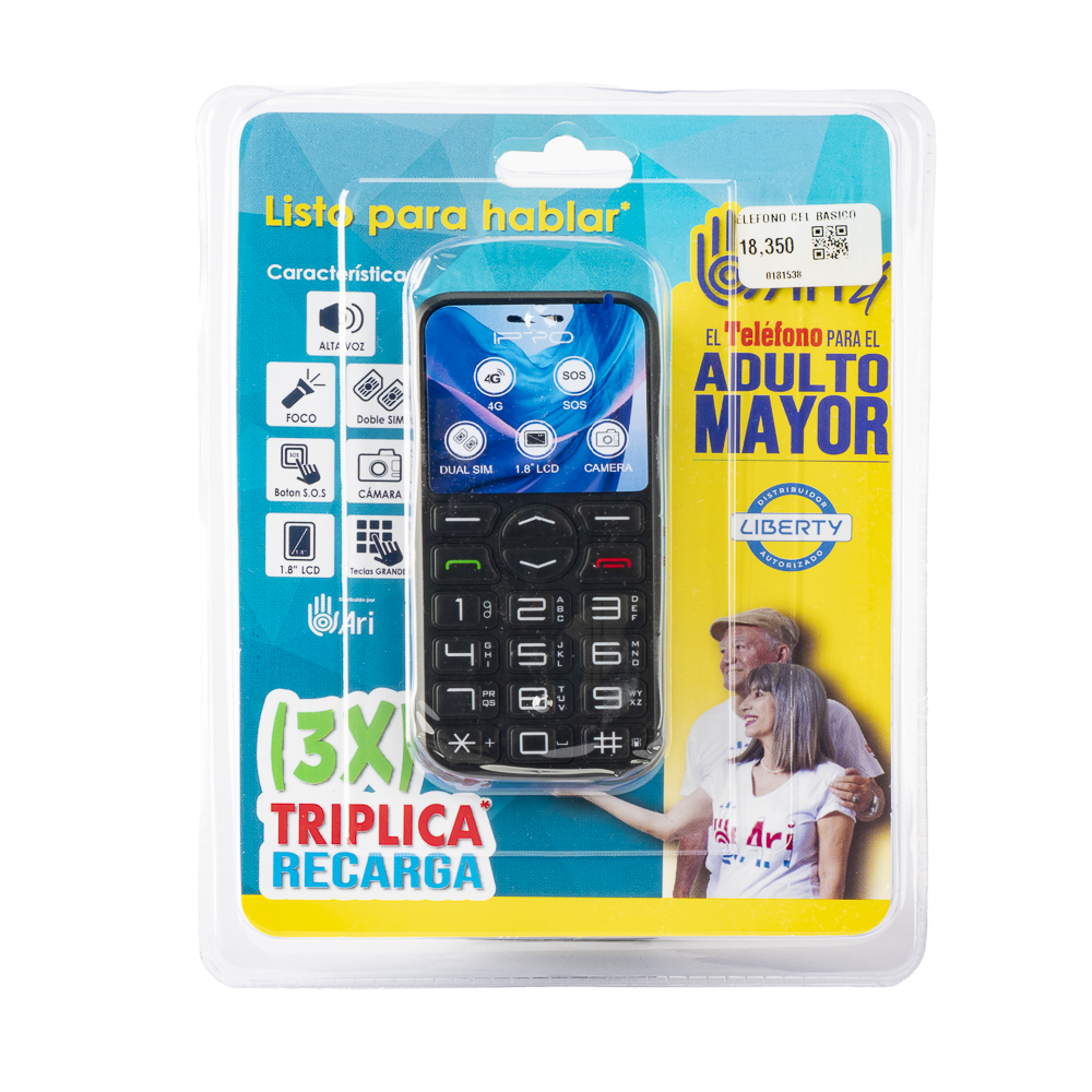 Teléfono celular básico Ari 4