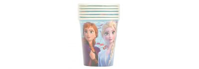 Vaso cartón frozen 9oz 6und