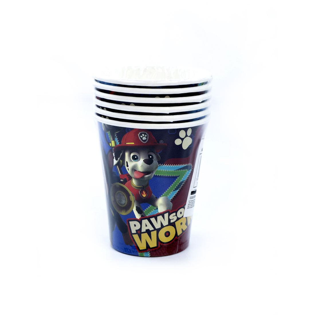 VASO CARTON PAW PATROL 9OZ 6UND