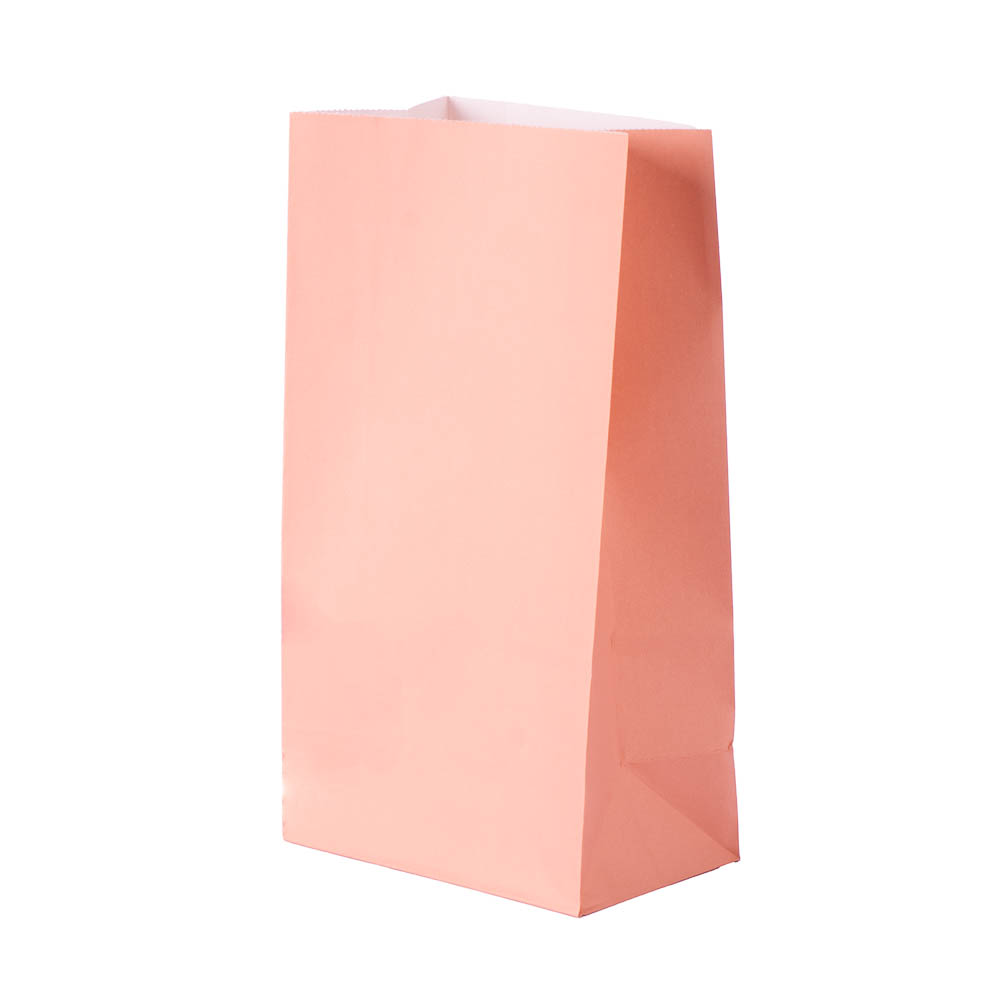 Bolsa papel lisa 8und oro rosa