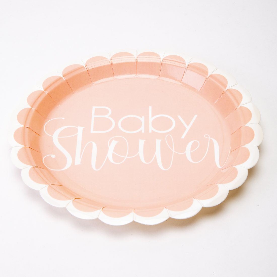 Plato baby shower 7pulg 6und