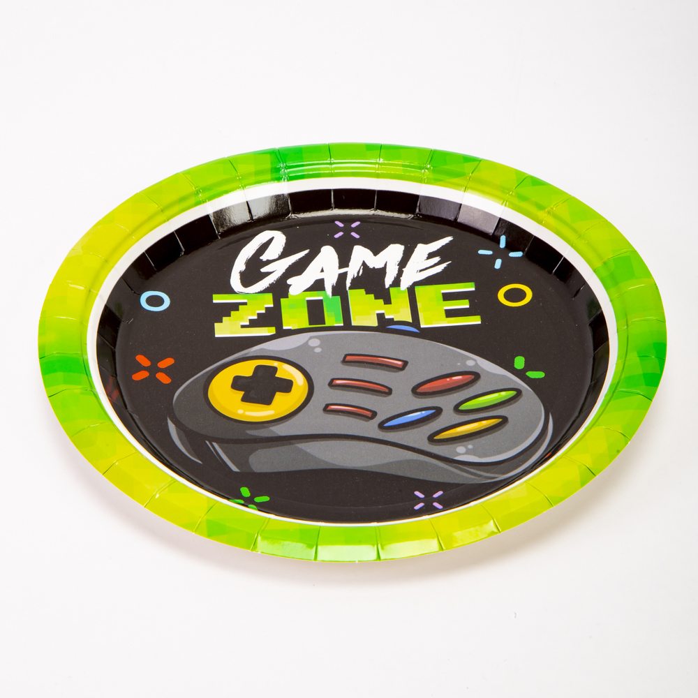 Plato cartón game zone #7 8und