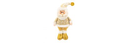 Figura santa afelpado con escarcha 9x40x23cm