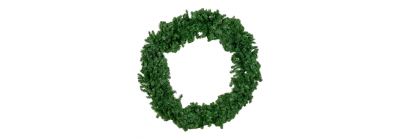 Corona navideña verde