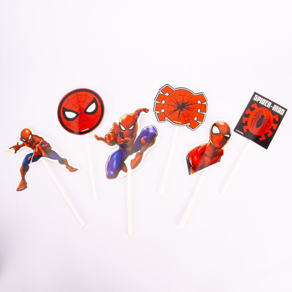 Topper decorativo cartón carnival estampado Spider-Man