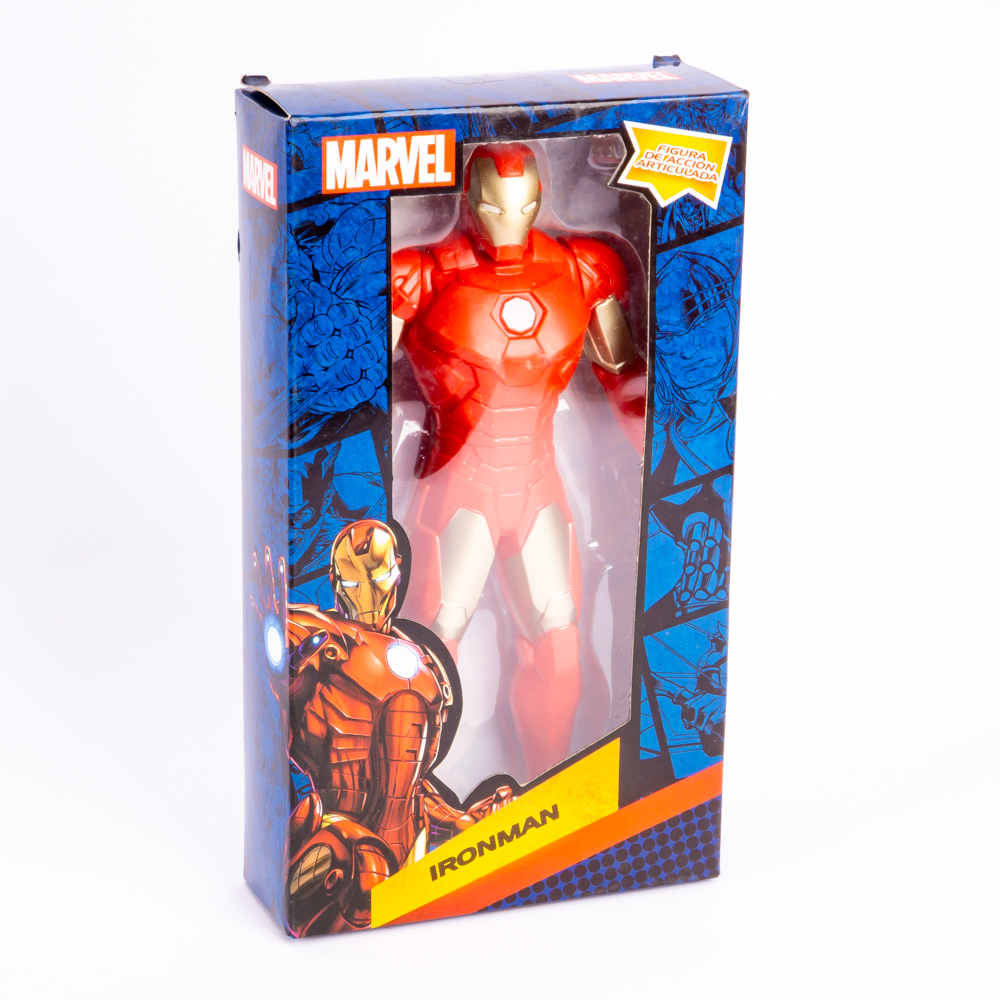 Muñeco plástico Marvel Ironman 9pulg +3a