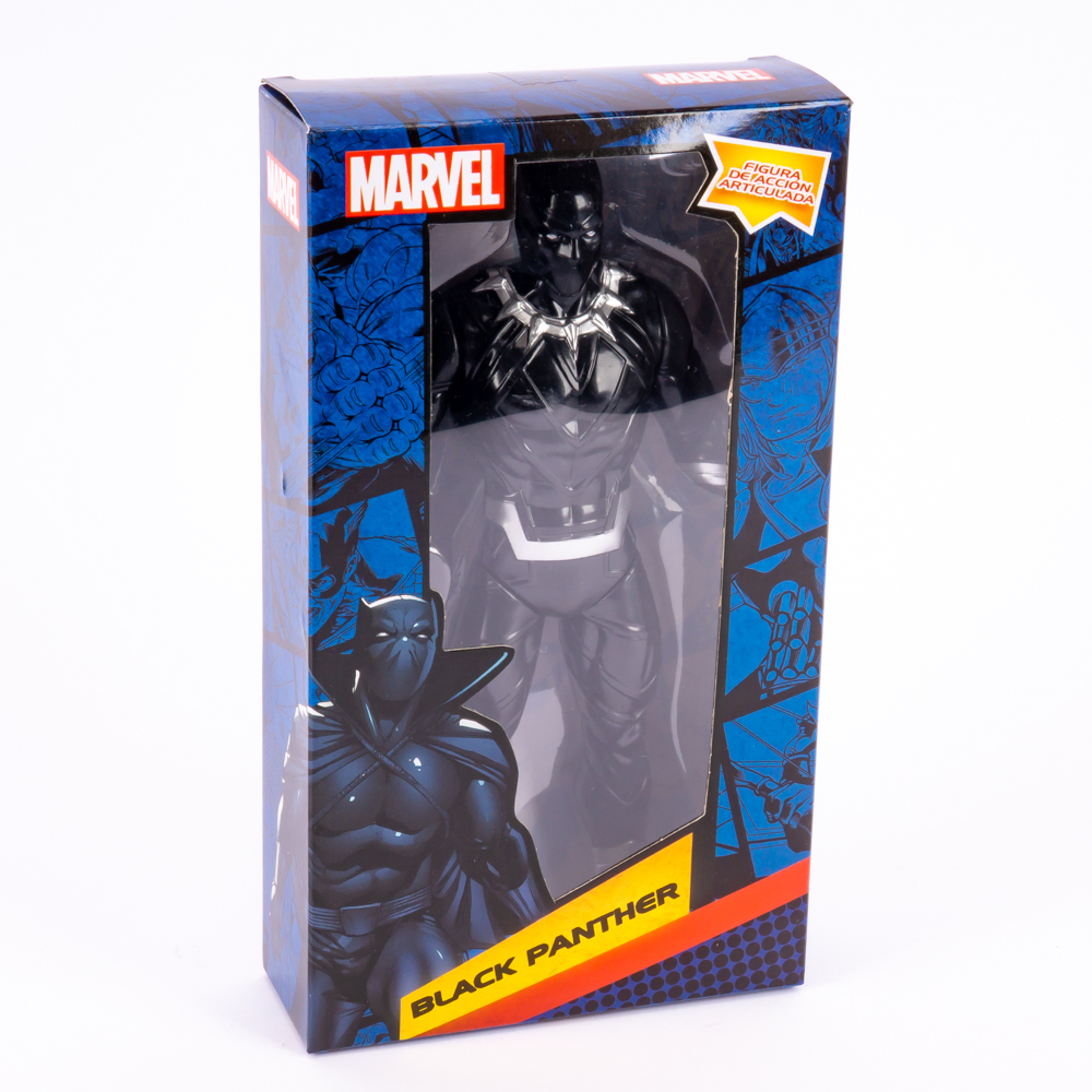 Muñeco Marvel Black Panther 9pulg +3a