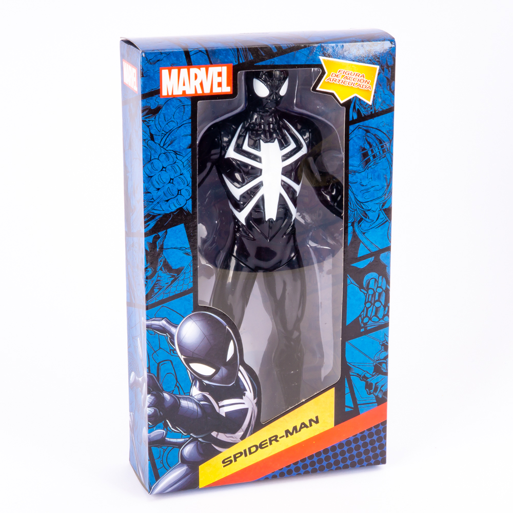 Muñeco Marvel Spiderman negro 9pulg std