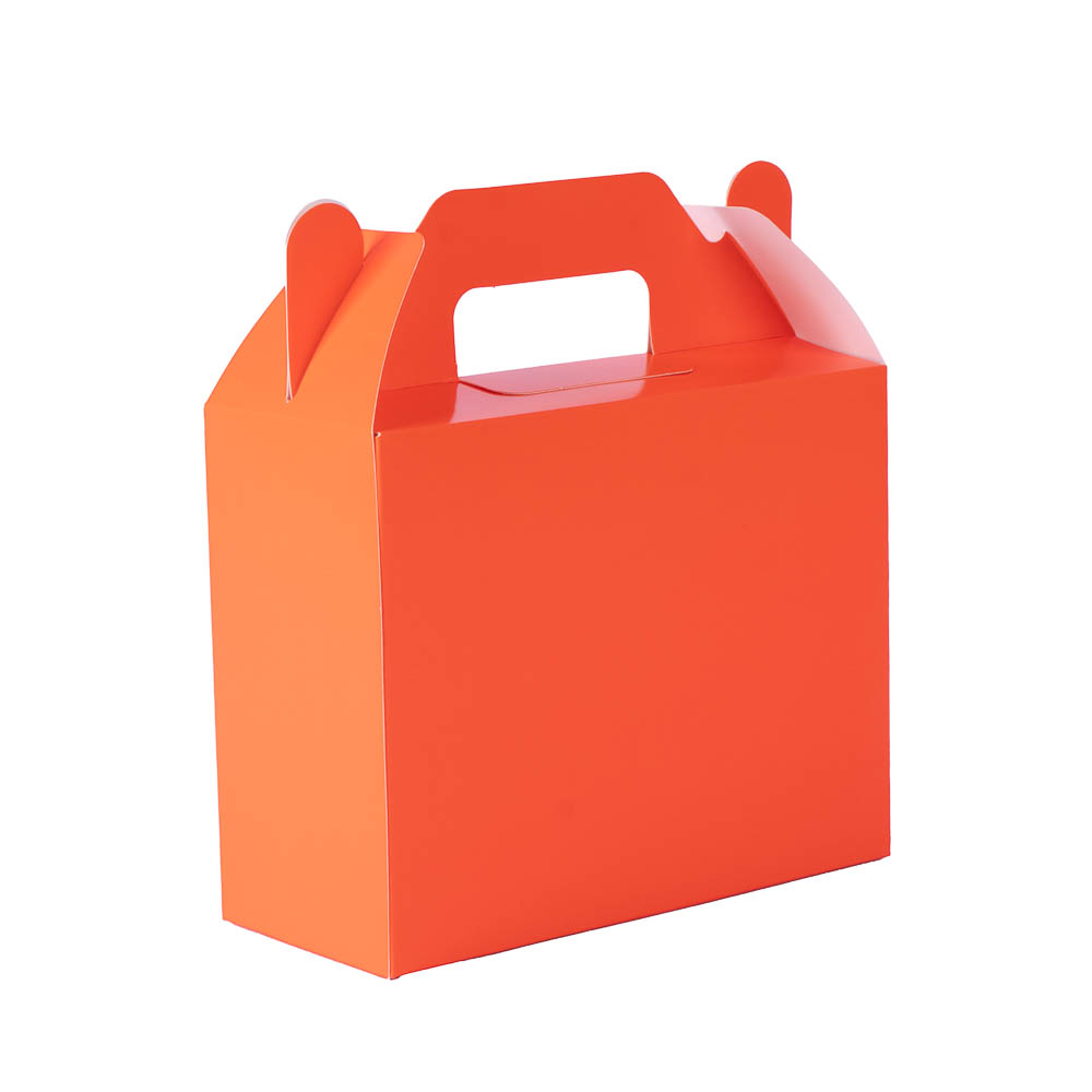 Caja cartón lisa 8und naranja