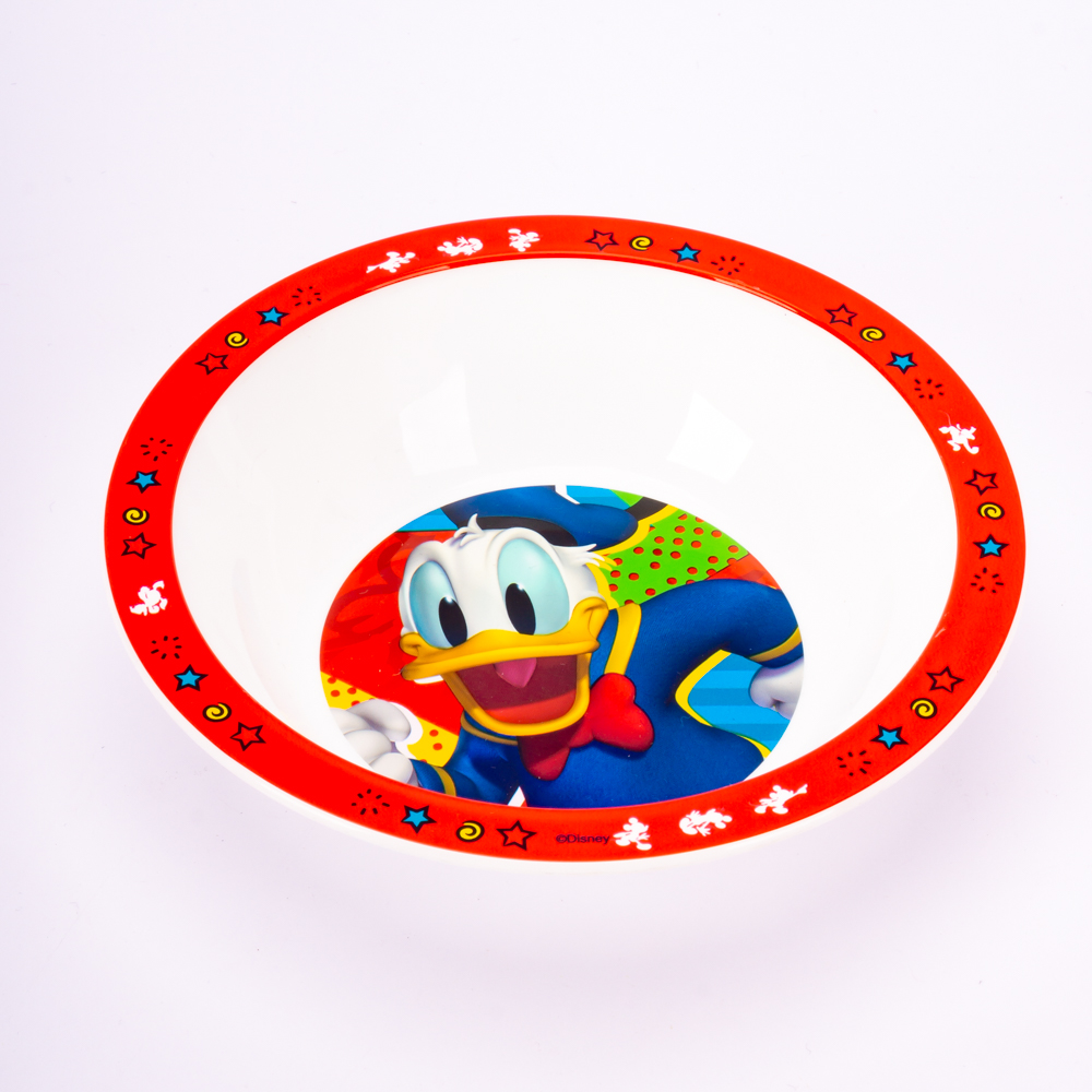 Plato plástico hondo estampado Donald 6pulg