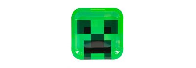 Plato cartón minecraft 7pulg 6und