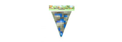 Banderín estampado Minecraft +4a