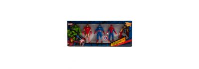 Figura plástica Marvel con accesorios 4pulg 5pzas surtido