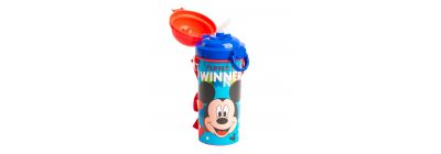 Envase plástico estampado Mickey Mouse y amigos con tira colgante