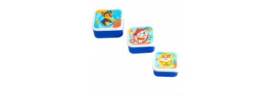 Recipiente plástico estampado Paw Patrol 3pzas 