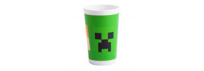 Vaso plástico estampado Minecraft 14.5oz