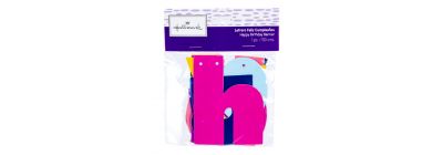 Letrero carton happy birthday 150cm multicolor