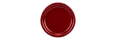 Plato cartón redondo 7pulg vino