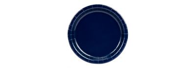 Plato cartón 9pulg azul oscuro