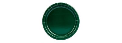Plato cartón 9pulg verde oscuro