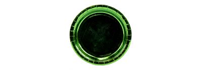 Plato cartón 7pulg verde oscuro brillante