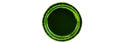 Plato cartón 9pulg verde brillante