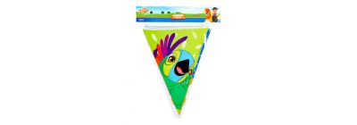 Banderin papel estampado La Granja multicolor