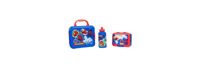 Lonchera Spiderman con accesorios 3pzas