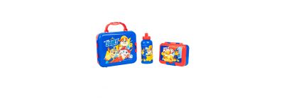 Lonchera estampado Paw Patrol con accesorios 3pzas