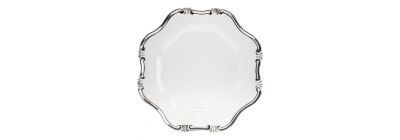 Porta plato navideño transparente