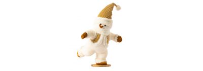 Figura navideña muñeco nieve 