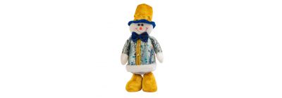 Peluche navideño santa-muñeco nieve 14pulg 