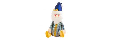 Peluche navideño santa-muñeco nieve 10pulg 