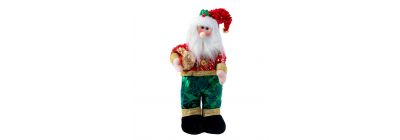 Peluche navideño santa/muñeco nieve 43cm 