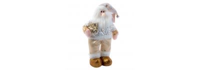 Peluche navideño santa/muñeco nieve 43cm