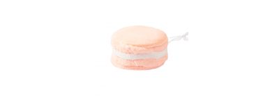 Figura colgante plástica macarrón con escarcha 5.7cm rosado