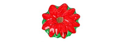Plato navideño rojo-verde