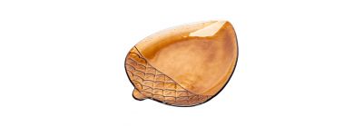 Plato vidrio figura bellota