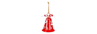 Campana metálica navideña