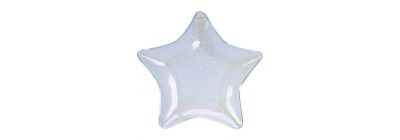 Plato estrella transparente