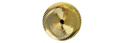 Portaplato dorado navideño